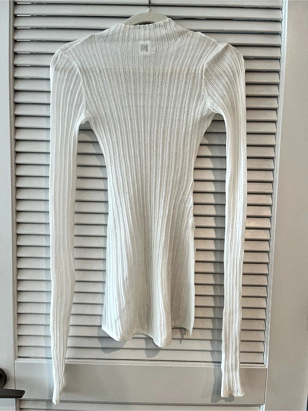 NEW Helsa Ribbed Turtleneck Sweater in White Size Small